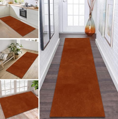 ZDYHMrj Teppich Läufer Flur rutschfest 100X400CM 3D Küchenteppich Waschbar Flurläufer Modern Teppichläufer, Korridor Teppich Läufer für Flur, Küche, Eingang, Wohnzimmer Schmutzfangteppich von ZDYHMrj