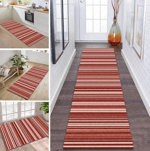 ZDYHMrj Teppich Läufer Flur rutschfest 120X170CM Rot Küchenteppich Waschbar Flurläufer Modern Teppichläufer, Korridor Teppich Läufer für Flur, Küche, Eingang, Wohnzimmer Schmutzfangteppich ZDYHMrj Teppich Läufer Flur rutschfest 120X170CM Rot Küchenteppich Waschbar Flurläufer Modern Teppichläufer, Korridor Teppich Läufer für Flur, Küche, Eingang, Wohnzimmer Schmutzfangteppich von ZDYHMrj