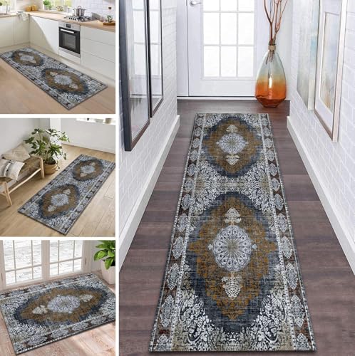 ZDYHMrj Teppich Läufer Flur rutschfest 120X250CM Boho Küchenteppich Waschbar Flurläufer Modern Teppichläufer, Korridor Teppich Läufer für Flur, Küche, Eingang, Wohnzimmer Schmutzfangteppich ZDYHMrj Teppich Läufer Flur rutschfest 120X250CM Boho Küchenteppich Waschbar Flurläufer Modern Teppichläufer, Korridor Teppich Läufer für Flur, Küche, Eingang, Wohnzimmer Schmutzfangteppich von ZDYHMrj