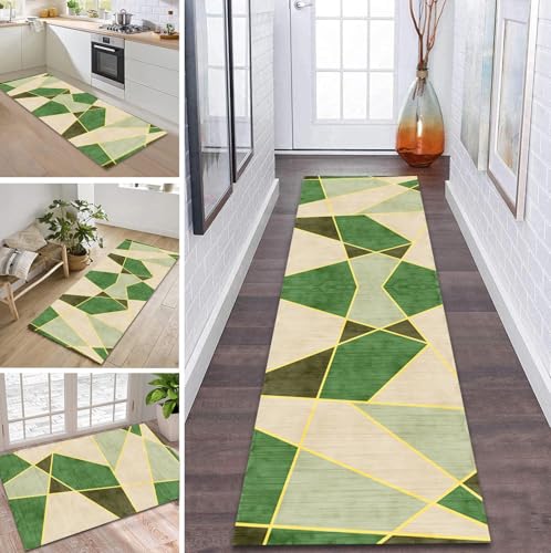 ZDYHMrj Teppich Läufer Flur rutschfest 40X100CM Grün Gelb Beige Küchenteppich Waschbar Flurläufer Modern Teppichläufer, Korridor Teppich Läufer für Flur, Küche, Eingang, Wohnzimmer Schmutzfangteppich ZDYHMrj Teppich Läufer Flur rutschfest 40X100CM Grün Gelb Beige Küchenteppich Waschbar Flurläufer Modern Teppichläufer, Korridor Teppich Läufer für Flur, Küche, Eingang, Wohnzimmer Schmutzfangteppich von ZDYHMrj