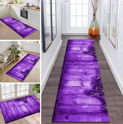 ZDYHMrj Teppich Läufer Flur rutschfest 40X120CM Violett Küchenteppich Waschbar Flurläufer Modern Teppichläufer, Korridor Teppich Läufer für Flur, Küche, Eingang, Wohnzimmer Schmutzfangteppich ZDYHMrj Teppich Läufer Flur rutschfest 40X120CM Violett Küchenteppich Waschbar Flurläufer Modern Teppichläufer, Korridor Teppich Läufer für Flur, Küche, Eingang, Wohnzimmer Schmutzfangteppich von ZDYHMrj