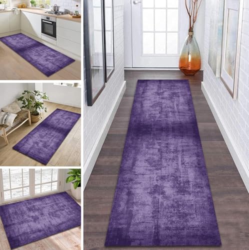 ZDYHMrj Teppich Läufer Flur rutschfest 40X250CM Dunkelviolett Küchenteppich Waschbar Flurläufer Modern Teppichläufer, Korridor Teppich Läufer für Flur, Küche, Eingang, Wohnzimmer Schmutzfangteppich ZDYHMrj Teppich Läufer Flur rutschfest 40X250CM Dunkelviolett Küchenteppich Waschbar Flurläufer Modern Teppichläufer, Korridor Teppich Läufer für Flur, Küche, Eingang, Wohnzimmer Schmutzfangteppich von ZDYHMrj