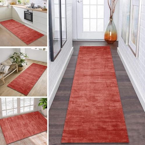 ZDYHMrj Teppich Läufer Flur rutschfest 40X400CM Rot Küchenteppich Waschbar Flurläufer Modern Teppichläufer, Korridor Teppich Läufer für Flur, Küche, Eingang, Wohnzimmer Schmutzfangteppich ZDYHMrj Teppich Läufer Flur rutschfest 40X400CM Rot Küchenteppich Waschbar Flurläufer Modern Teppichläufer, Korridor Teppich Läufer für Flur, Küche, Eingang, Wohnzimmer Schmutzfangteppich von ZDYHMrj