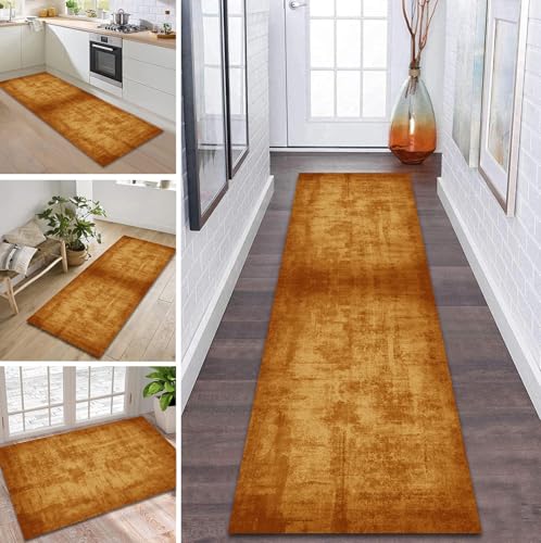 ZDYHMrj Teppich Läufer Flur rutschfest 50X100CM Braun Orange Küchenteppich Waschbar Flurläufer Modern Teppichläufer, Korridor Teppich Läufer für Flur, Küche, Eingang, Wohnzimmer Schmutzfangteppich ZDYHMrj Teppich Läufer Flur rutschfest 50X100CM Braun Orange Küchenteppich Waschbar Flurläufer Modern Teppichläufer, Korridor Teppich Läufer für Flur, Küche, Eingang, Wohnzimmer Schmutzfangteppich von ZDYHMrj