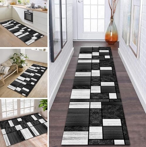 ZDYHMrj Teppich Läufer Flur rutschfest 50X100CM Grau Küchenteppich Waschbar Flurläufer Modern Teppichläufer, Korridor Teppich Läufer für Flur, Küche, Eingang, Wohnzimmer Schmutzfangteppich ZDYHMrj Teppich Läufer Flur rutschfest 50X100CM Grau Küchenteppich Waschbar Flurläufer Modern Teppichläufer, Korridor Teppich Läufer für Flur, Küche, Eingang, Wohnzimmer Schmutzfangteppich von ZDYHMrj