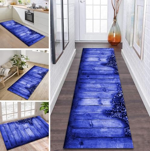 ZDYHMrj Teppich Läufer Flur rutschfest 50X120CM Blau Küchenteppich Waschbar Flurläufer Modern Teppichläufer, Korridor Teppich Läufer für Flur, Küche, Eingang, Wohnzimmer Schmutzfangteppich ZDYHMrj Teppich Läufer Flur rutschfest 50X120CM Blau Küchenteppich Waschbar Flurläufer Modern Teppichläufer, Korridor Teppich Läufer für Flur, Küche, Eingang, Wohnzimmer Schmutzfangteppich von ZDYHMrj