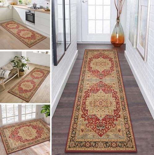 ZDYHMrj Teppich Läufer Flur rutschfest 50X450CM Tradition Küchenteppich Waschbar Flurläufer Modern Teppichläufer, Korridor Teppich Läufer für Flur, Küche, Eingang, Wohnzimmer Schmutzfangteppich ZDYHMrj Teppich Läufer Flur rutschfest 50X450CM Tradition Küchenteppich Waschbar Flurläufer Modern Teppichläufer, Korridor Teppich Läufer für Flur, Küche, Eingang, Wohnzimmer Schmutzfangteppich von ZDYHMrj