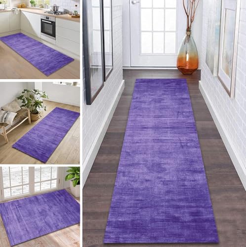 ZDYHMrj Teppich Läufer Flur rutschfest 50X60CM Violett Küchenteppich Waschbar Flurläufer Modern Teppichläufer, Korridor Teppich Läufer für Flur, Küche, Eingang, Wohnzimmer Schmutzfangteppich ZDYHMrj Teppich Läufer Flur rutschfest 50X60CM Violett Küchenteppich Waschbar Flurläufer Modern Teppichläufer, Korridor Teppich Läufer für Flur, Küche, Eingang, Wohnzimmer Schmutzfangteppich von ZDYHMrj