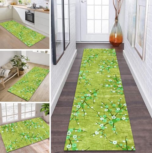 ZDYHMrj Teppich Läufer Flur rutschfest 50X90CM Grün Gelb Küchenteppich Waschbar Flurläufer Modern Teppichläufer, Korridor Teppich Läufer für Flur, Küche, Eingang, Wohnzimmer Schmutzfangteppich ZDYHMrj Teppich Läufer Flur rutschfest 50X90CM Grün Gelb Küchenteppich Waschbar Flurläufer Modern Teppichläufer, Korridor Teppich Läufer für Flur, Küche, Eingang, Wohnzimmer Schmutzfangteppich von ZDYHMrj