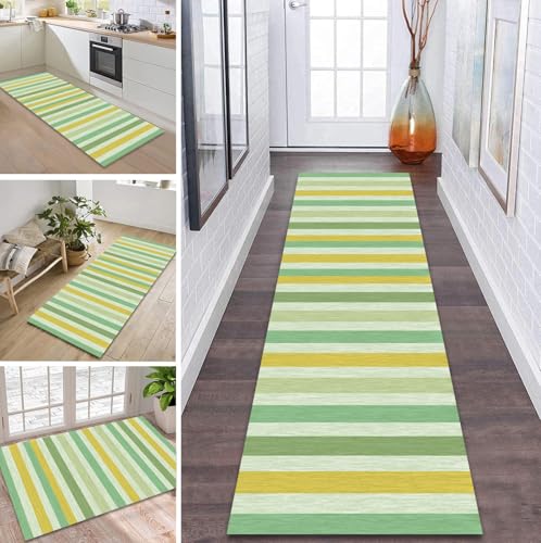 ZDYHMrj Teppich Läufer Flur rutschfest 60X240CM Grün Grau Gelb Küchenteppich Waschbar Flurläufer Modern Teppichläufer, Korridor Teppich Läufer für Flur, Küche, Eingang, Wohnzimmer Schmutzfangteppich ZDYHMrj Teppich Läufer Flur rutschfest 60X240CM Grün Grau Gelb Küchenteppich Waschbar Flurläufer Modern Teppichläufer, Korridor Teppich Läufer für Flur, Küche, Eingang, Wohnzimmer Schmutzfangteppich von ZDYHMrj