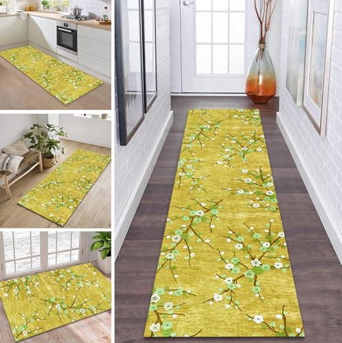 ZDYHMrj Teppich Läufer Flur rutschfest 60X80CM 3D Gelb Grün Küchenteppich Waschbar Flurläufer Modern Teppichläufer, Korridor Teppich Läufer für Flur, Küche, Eingang, Wohnzimmer Schmutzfangteppich ZDYHMrj Teppich Läufer Flur rutschfest 60X80CM 3D Gelb Grün Küchenteppich Waschbar Flurläufer Modern Teppichläufer, Korridor Teppich Läufer für Flur, Küche, Eingang, Wohnzimmer Schmutzfangteppich von ZDYHMrj
