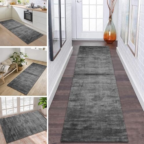 ZDYHMrj Teppich Läufer Flur rutschfest 60X80CM Dunkelgrau Küchenteppich Waschbar Flurläufer Modern Teppichläufer, Korridor Teppich Läufer für Flur, Küche, Eingang, Wohnzimmer Schmutzfangteppich ZDYHMrj Teppich Läufer Flur rutschfest 60X80CM Dunkelgrau Küchenteppich Waschbar Flurläufer Modern Teppichläufer, Korridor Teppich Läufer für Flur, Küche, Eingang, Wohnzimmer Schmutzfangteppich von ZDYHMrj