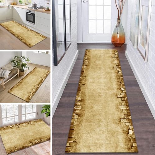 ZDYHMrj Teppich Läufer Flur rutschfest 70X120CM Braun Küchenteppich Waschbar Flurläufer Modern Teppichläufer, Korridor Teppich Läufer für Flur, Küche, Eingang, Wohnzimmer Schmutzfangteppich ZDYHMrj Teppich Läufer Flur rutschfest 70X120CM Braun Küchenteppich Waschbar Flurläufer Modern Teppichläufer, Korridor Teppich Läufer für Flur, Küche, Eingang, Wohnzimmer Schmutzfangteppich von ZDYHMrj