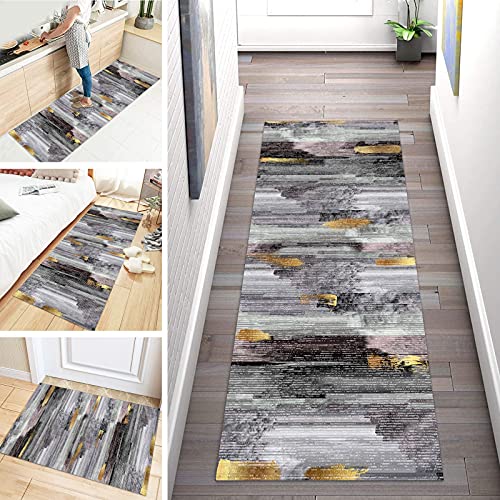 ZDYHMrj Teppich Läufer Flur rutschfest Abstrakt Modern Korridor Teppichläufer Küchenläufer Waschbar für Flur, Schlafzimmer Wohnzimmer, Breite 60cm/ 70cm/ 80cm/ 90cm/ 100cm ZDYHMrj Teppich Läufer Flur rutschfest Abstrakt Modern Korridor Teppichläufer Küchenläufer Waschbar für Flur, Schlafzimmer Wohnzimmer, Breite 60cm/ 70cm/ 80cm/ 90cm/ 100cm von ZDYHMrj
