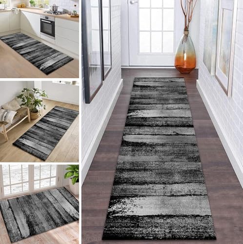 ZDYHMrj Teppich Läufer Lang Flur Küche Teppichläufer rutschfest Waschbar Küchenläufer Teppichmatten Grau Flurläufer 80X200CM Schmutzfangmatte Meterware Schlafzimmer Korridor Wohnzimmer ZDYHMrj Teppich Läufer Lang Flur Küche Teppichläufer rutschfest Waschbar Küchenläufer Teppichmatten Grau Flurläufer 80X200CM Schmutzfangmatte Meterware Schlafzimmer Korridor Wohnzimmer von ZDYHMrj