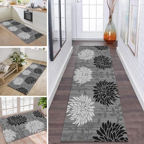 ZDYHMrj Teppich Läufer Lang Flur Küche Teppichläufer rutschfest Waschbar Küchenläufer Teppichmatten Grau Flurläufer 90X150CM Schmutzfangmatte Meterware Schlafzimmer Korridor Wohnzimmer ZDYHMrj Teppich Läufer Lang Flur Küche Teppichläufer rutschfest Waschbar Küchenläufer Teppichmatten Grau Flurläufer 90X150CM Schmutzfangmatte Meterware Schlafzimmer Korridor Wohnzimmer von ZDYHMrj