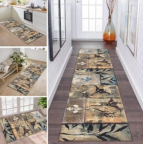 ZDYHMrj Teppich Läufer Lang Flur Küche rutschfest waschbar Teppichmatten Vintage Küchenteppich Küchenläufer 70X400cm Teppichläufer Schlafzimmer Meterware Eingangstürmatte Wohnzimmer Flurläufer ZDYHMrj Teppich Läufer Lang Flur Küche rutschfest waschbar Teppichmatten Vintage Küchenteppich Küchenläufer 70X400cm Teppichläufer Schlafzimmer Meterware Eingangstürmatte Wohnzimmer Flurläufer von ZDYHMrj