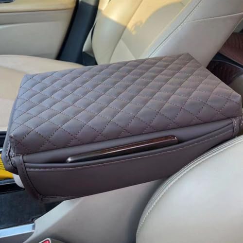 ZDYTPATX Auto Armrest Pad FüR Megane E-Tech 2022 2023 2024 2025, Pu Leder Schutz Mittelkonsole Polster Komfort Mit Seitentaschen Innenraum ZubehöR, Brown ZDYTPATX Auto Armrest Pad FüR Megane E-Tech 2022 2023 2024 2025, Pu Leder Schutz Mittelkonsole Polster Komfort Mit Seitentaschen Innenraum ZubehöR, Brown von ZDYTPATX