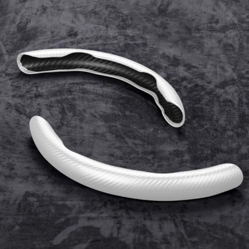 ZDYTPATX Auto Lenkrad Abdeckung FüR Benz SLK R171 2004-2010, Segmentierter Anti Rutsch Lenkradschoner Lenkradschutz Zubehor Universal,White von ZDYTPATX