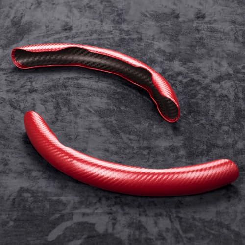 ZDYTPATX Auto Lenkrad Abdeckung FüR Sorento 2003-2009, Segmentierter Anti Rutsch Lenkradschoner Lenkradschutz Zubehor Universal,Red von ZDYTPATX