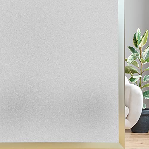 ZDZBLX Fensterfolie Milchglasfolie, Fensterfolie Blickdicht Selbsthaftend, Sichtschutzfolie Fenster Glasfolie Fensterfolie Anti-UV Folie mit statischer Haftung, Für Bad Büro Wohnzimmer, 60cm x 300cm von ZDZBLX