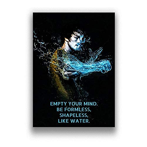 ZDanYA Klassischer Kung-Fu-Star Bruce Lee Betreten Sie den Drachen Klassische Filmmalerei Wohnkultur Modulares Poster Schlafzimmer Kinder Dekorativ 40x60cm Kein Rahmen von ZDanYA