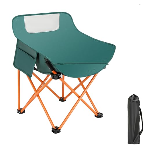 ZDdp Outdoor-Stuhl für Wandern und Strand, tragbar, zusammenklappbar, mit Aluminiumrahmen, Grün von ZDdp