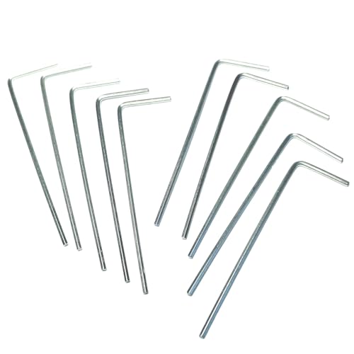 ZDingTech 10-teiliges 0,035 Inbusschlüssel-Set, 0,1 cm Sechskantschlüssel-Set, Inbus-Türschlüssel, L-förmiger Sechskantschlüssel-Set mit langem Arm, Silber ZDingTech 10-teiliges 0,035 Inbusschlüssel-Set, 0,1 cm Sechskantschlüssel-Set, Inbus-Türschlüssel, L-förmiger Sechskantschlüssel-Set mit langem Arm, Silber von ZDingTech