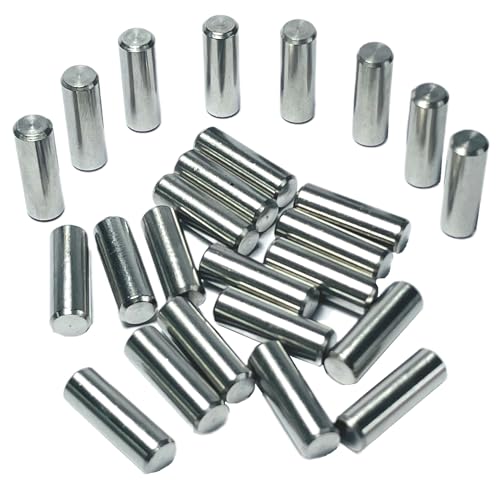 ZDingTech 25 Stück M6 Metalldübel 6mm x 18mm für Regalträger, Regalhalter, Metallstange 6mm x 18mm, Etagenbett-Heringe aus 304 Edelstahl von ZDingTech