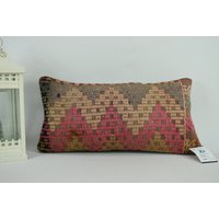 Azteken Kelim Kissen/stammes - Nomaden-Kissen Boho 10x20 cm Dekokissen Code 2853 von ZDkilimpillow