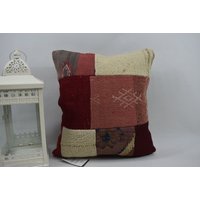 Bank Deko Kissen/Ecke Kelim Boho Dekokissen Handgemachtes Home Decor 16x16 Kissenbezug Code 13221 von ZDkilimpillow