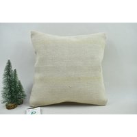 Beiges Kelim Kissen/Rustikales Kleines Kelimkissen Dekoratives 14x14 Kissenbezug Code 2688 von ZDkilimpillow