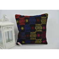 Bettwäsche Kissen/Dekokissen Aztekenkissen Kelimkissen Biokissen 16x16 Couchkissen Bodenkissen Wollkissen Code 12417 von ZDkilimpillow