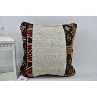 Boho Deko Kissen/Couch Kelim Vintage Dekokissen 16x16 cm Sofakissen Kissenbezug Code 13617 von ZDkilimpillow