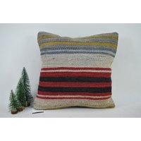 Boho Dekokissen/Kelim Kissen 16x16 cm Handgefertigtes Kelimkissen Code 12821 von ZDkilimpillow
