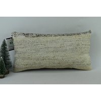 Boho Kelim Kissen/10x20 cm Großes Dekokissen Kelimkissen Outdoor 2971 von ZDkilimpillow