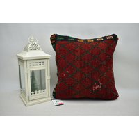 Boho Kelim Kissen/Dekokissen 16x16 cm Bio Handgemachtes Code 14255 von ZDkilimpillow