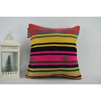 Boho Kelim Kissen/Rustikales Antikes Aus Bio-Wolle 18 X Kissenbezug Code 5604 von ZDkilimpillow