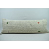 Boho-Kissen/Dekoratives Kelim-Kissen Wohndekor-Kissen 12x36 cm Kissenbezug Code 1828 von ZDkilimpillow