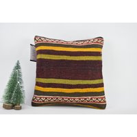 Boho Kissen/Kelim Weihnachten Dekor Geschenkkissen Kelimkissen Sofakissen 14x14 Kissenbezug Code 2654 von ZDkilimpillow