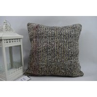 Couch Kelim Kissenbezug/Handgemachtes Kissen Natürliches 16x16 Sofa Dekoratives Eckkissen Code 13053 von ZDkilimpillow