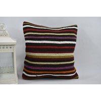 Dekokissen/Bio-Kissen Handgemachtes Sofakissen Couchkissen Eckkissen 16x16 Kissenbezug Code 13697 von ZDkilimpillow