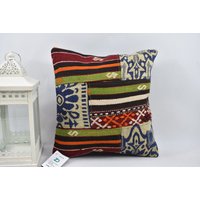 Dekokissen/Bio-Kissen Handgemachtes Sofakissen Couchkissen Eckkissen 16x16 cm Code 13726 von ZDkilimpillow