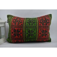 Dekoratives Kelim Kissen/16x24 cm Sofa Stammeskissen Naturkissen Code 4012 von ZDkilimpillow