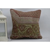 Ecke Kelim Kissen/Bio Dekokissen 16x16 cm Handgemachtes Code 13201 von ZDkilimpillow