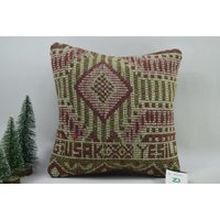 Größe 14x14 cm/Boho Kelim Kissen Vintage Dekokissen Altes Kelimkissen Vintage Deko Code 2768 von ZDkilimpillow