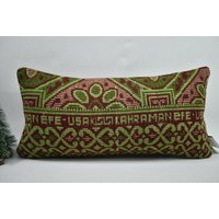 Großes Kelim Kissen/Großes Dekokissen Boho Vintage 12x24 cm Kissenbezug Code 5008 von ZDkilimpillow