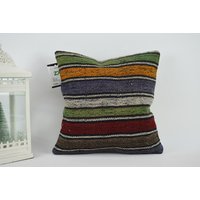 Handgemachtes Kelim Kissen/Boho 14x14 cm Antikes Kelimkissen Hochzeitskissen Geschenkkissen Kissenbezug Vintage Dekokissen von ZDkilimpillow