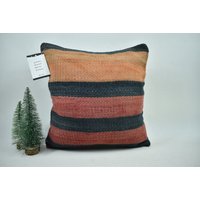 Handgemachtes Kelim Kissen/Gestreiftes Kissenbezug Kode 2698 von ZDkilimpillow