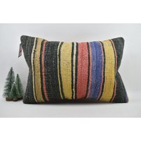 Handgewebtes Kelimkissen/Bettkissen Dekokissen 16x24 Boho Kissenbezug Code 3800 von ZDkilimpillow